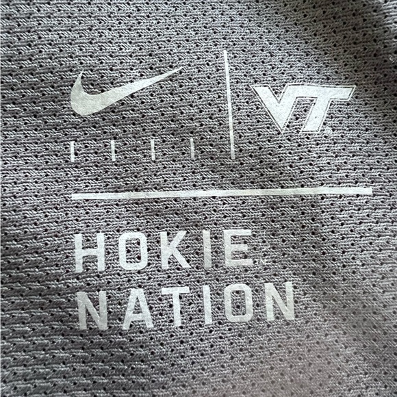 NIKE Virginia Tech Hokies Gray Zip Up Lightweight Jacket - Picture 8 of 10